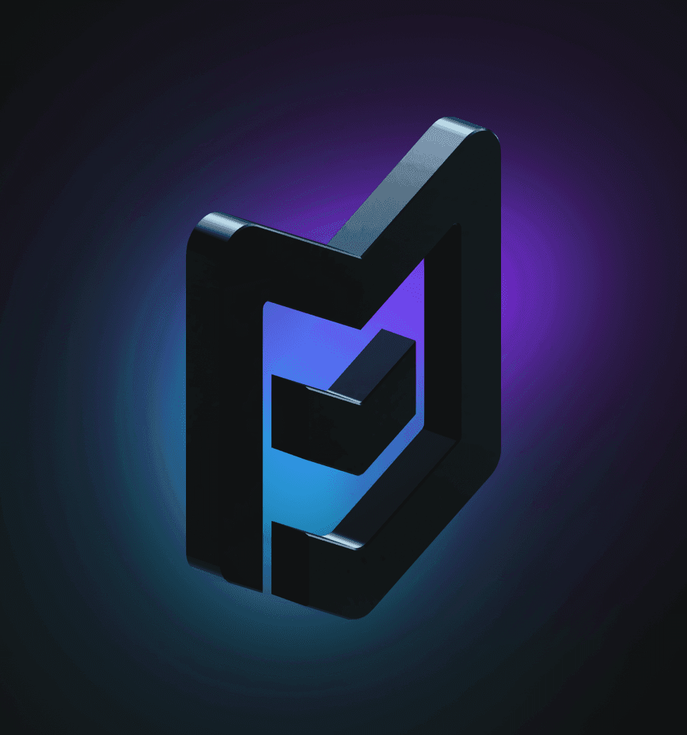 This is the 3D logo of Mokshya Protocol.